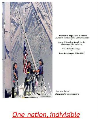 Inchiesta sull'informazione in America dopo l'11 settembre: la copertina