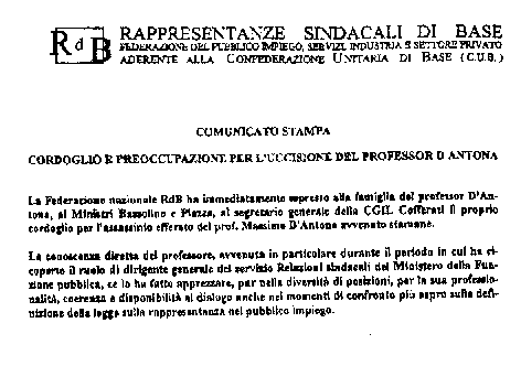 volantino Rappresentanze di Base