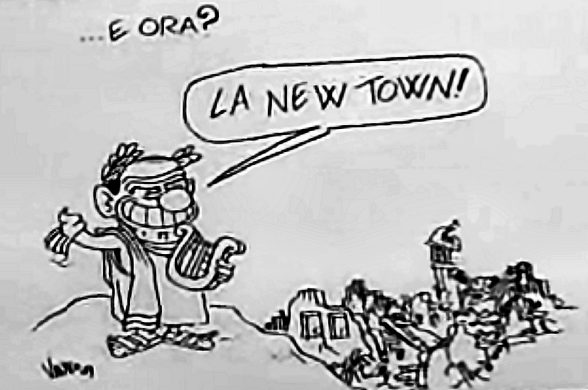 Vignetta di Vauro, Anno Zero, 9 aprile 2009